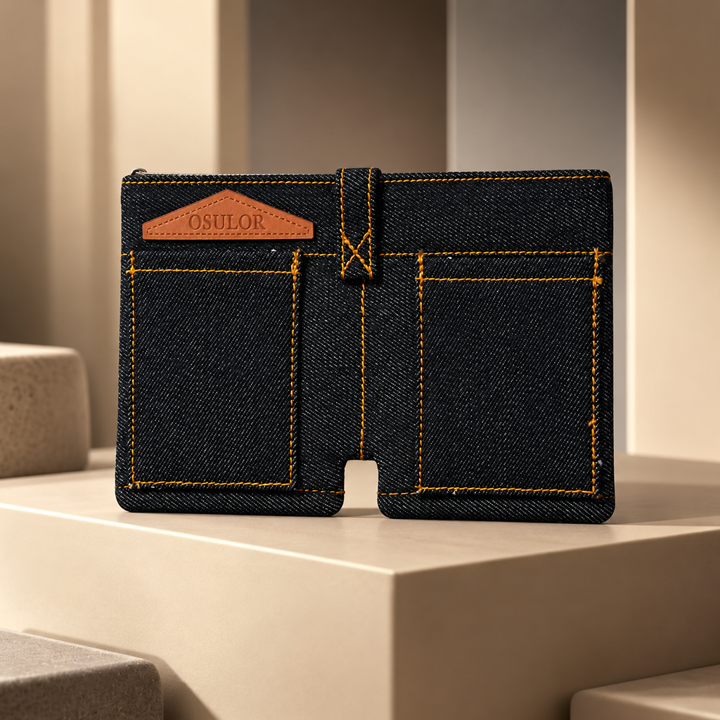 GenZ Pouch | Jeans Style Wallet – Classic Black