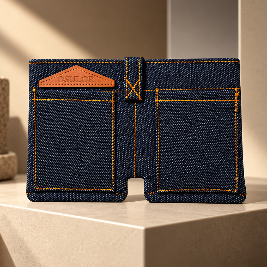 GenZ Pouch | Jeans Style Wallet – Denim Blue